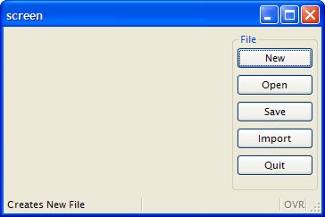 Default rendering of MENU screen shot in Genero Desktop Client
