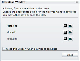 Silverlight theme download window screenshot