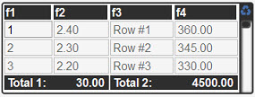 Html5 theme screenshot showing summary line