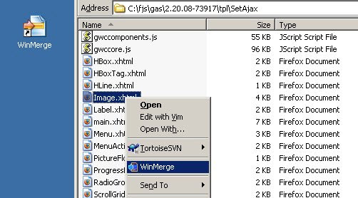 WinMerge screenshot