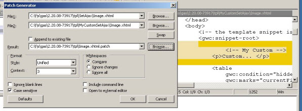 WinMerge screenshot