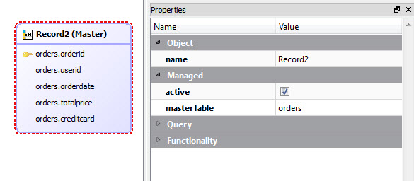 This figure is a screenshot of the detail table record.